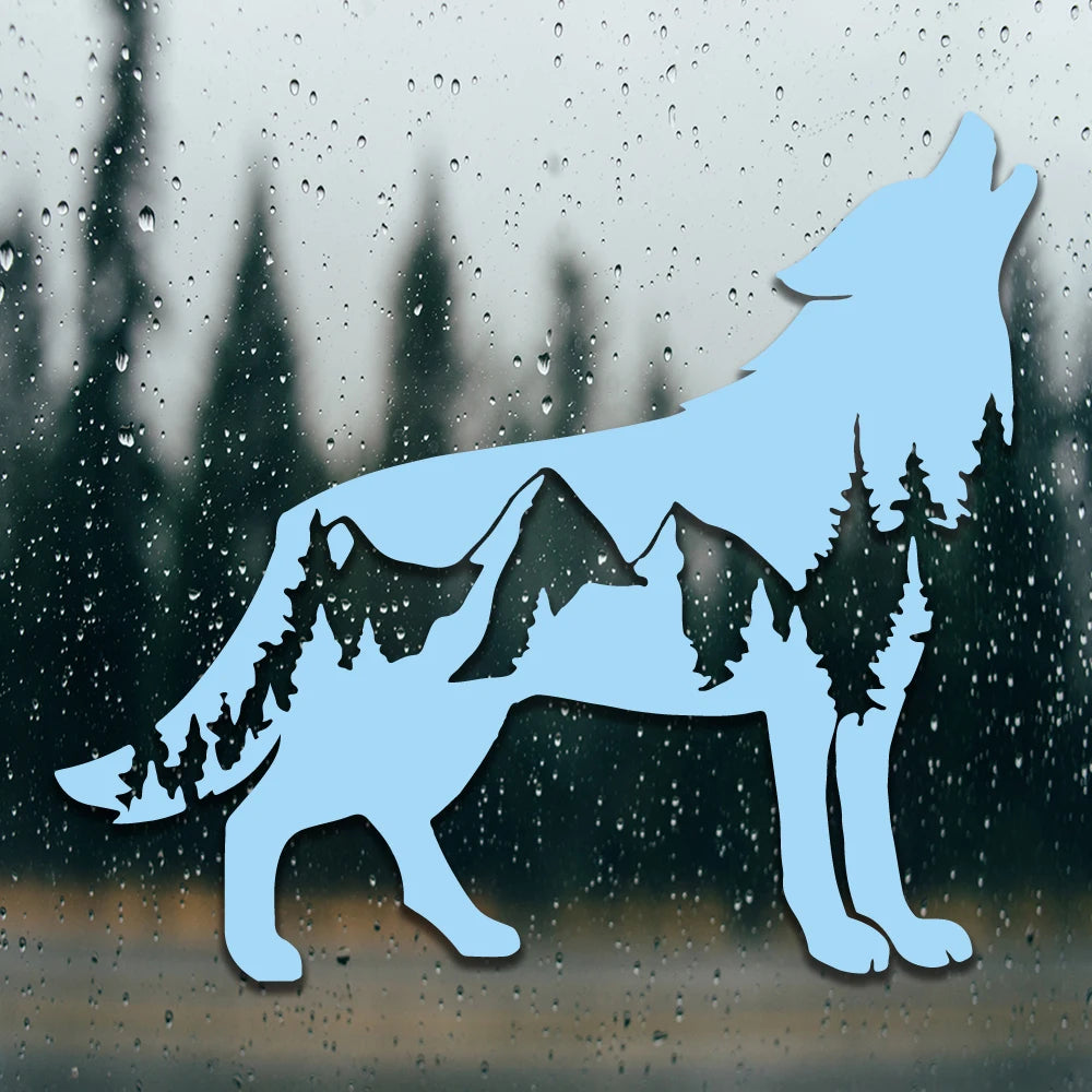 Wolf Car Sticker - 15x13cm PVC Vinyl Waterproof Die-Cut Decal