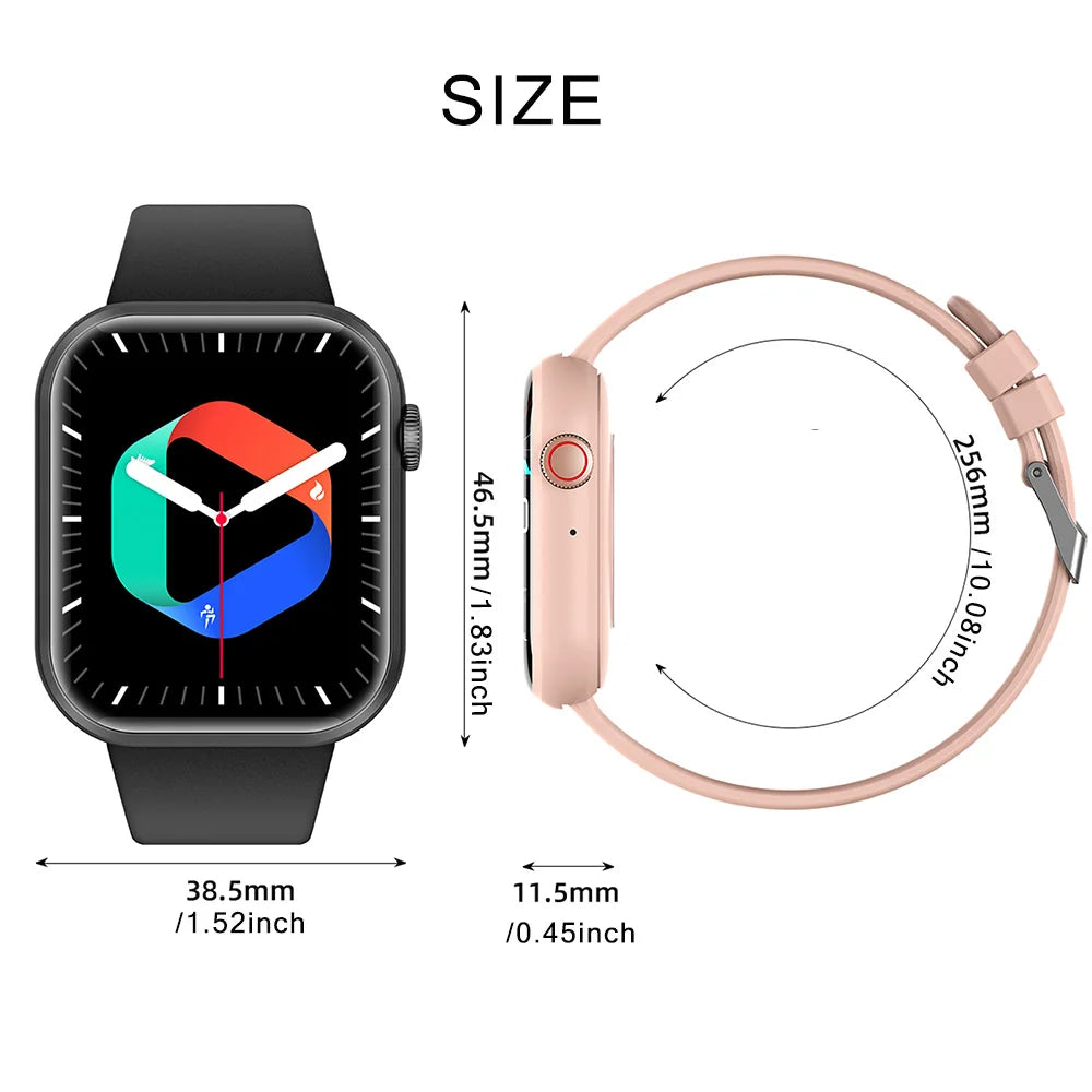SENBONO Life3 Smartwatch - 1.83" Square, Bluetooth Call