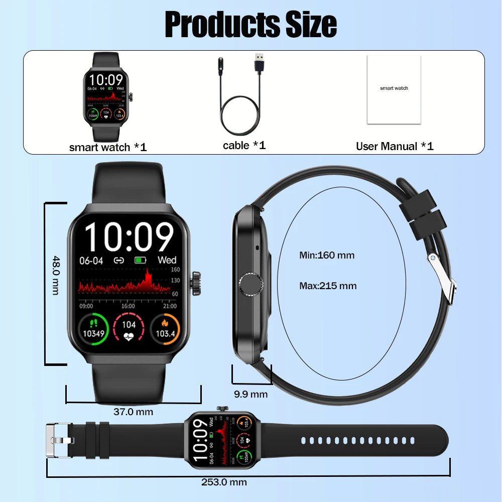 SENBONO NX25 1.83" Smartwatch with Bluetooth Calling