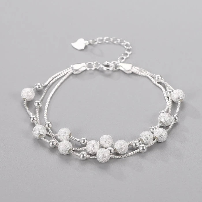 Sterling Silver Star & Moon Crystal Bracelet