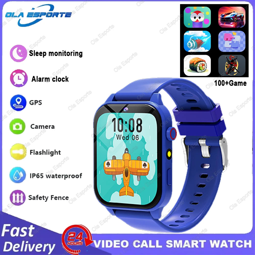 Kids Smart Watch - 1.83" Display 18 Games Sleep Monitor Camera
