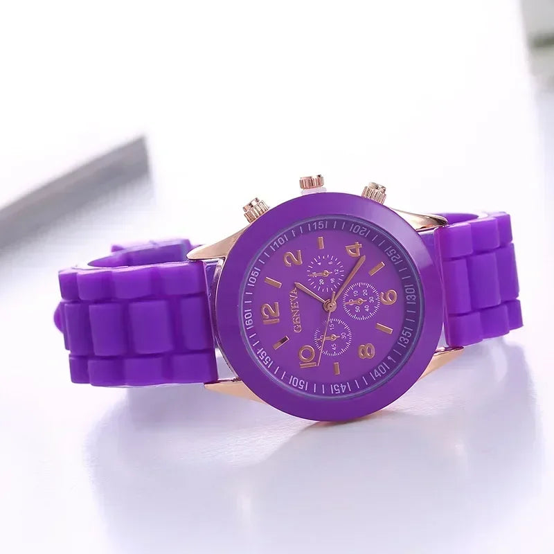 Women's Silicone Watch - Fashion Quartz Wristwatch