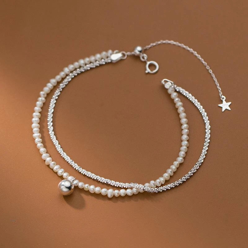 Sterling Silver Hollow Lantern Ball Bracelet