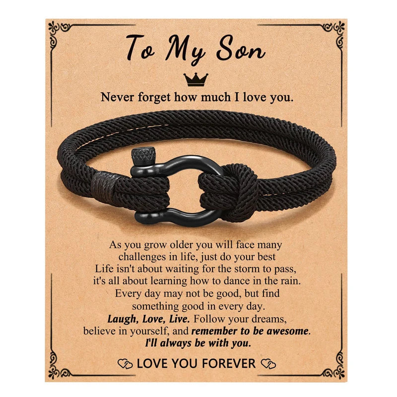To My Boys Bracelet - Gift for Son, Grandson, or Nephew
