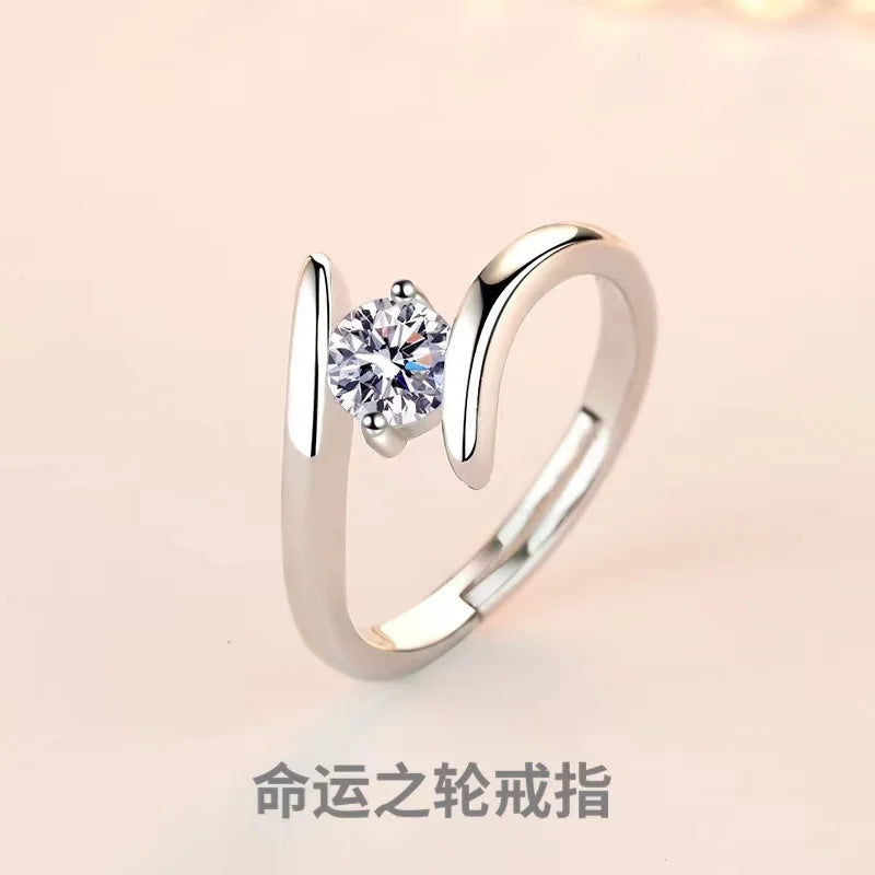 Sterling Silver Zircon Ring