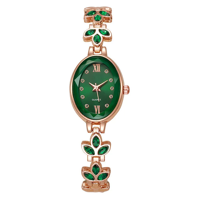 Oval Women's Watch - Luxury Quartz Bracelet