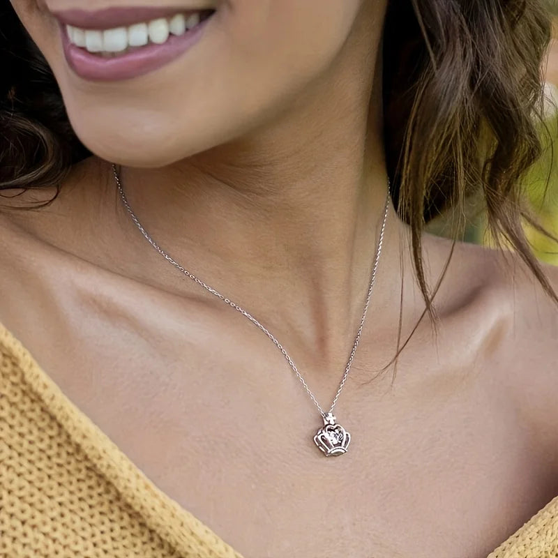 Crown Friendship Necklace Set - Best Friend Gift