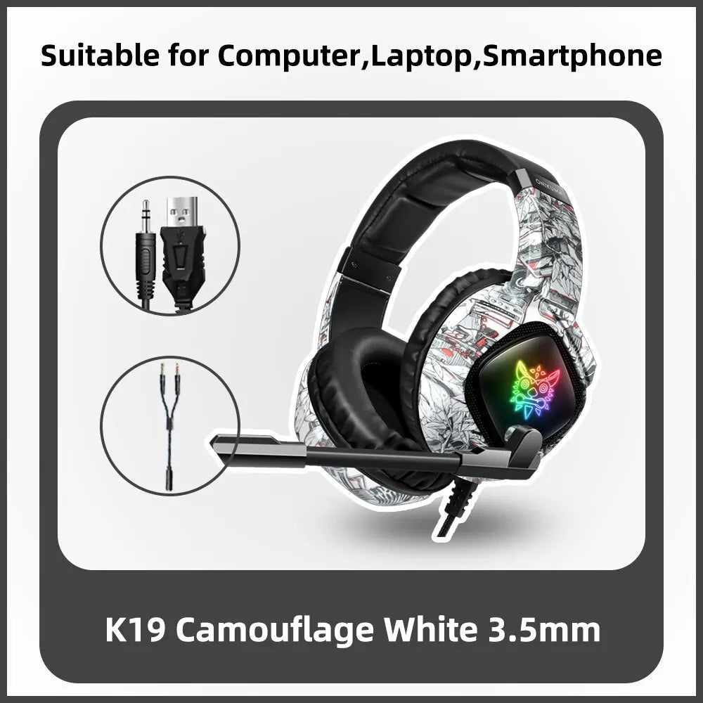 ONIKUMA K19 Gaming Headset - Wired Noise Cancelling with Mic