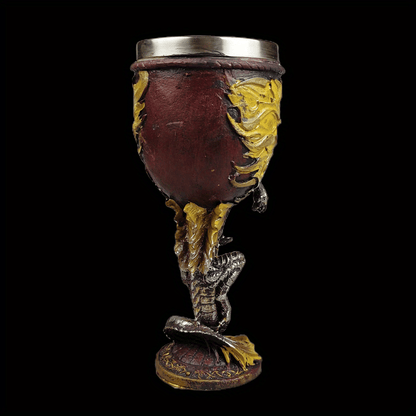 Medieval Dragon & Sword Wine Cup - 7oz, Insulated Stainless Steel, Gothic, Holiday Gift