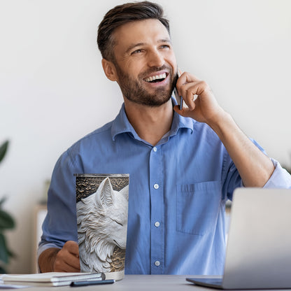 Wolf Design Tumbler - 20oz, Insulated Stainless Steel, Lid Included, Valentine's Gift