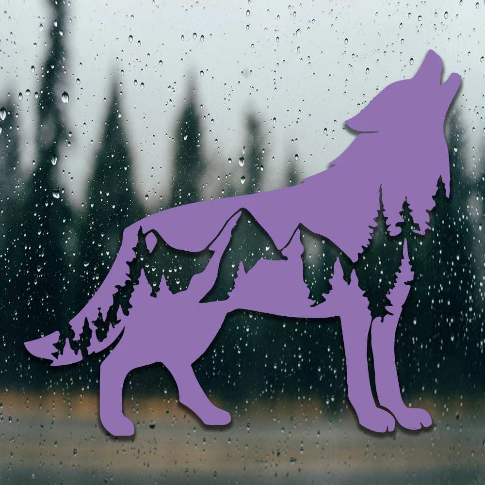 Wolf Car Sticker - 15x13cm PVC Vinyl Waterproof Die-Cut Decal