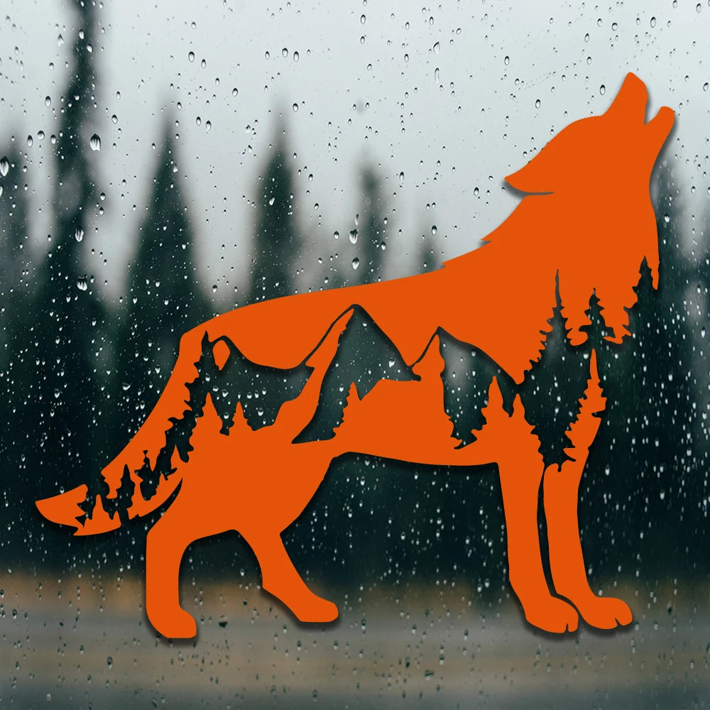 Wolf Car Sticker - 15x13cm PVC Vinyl Waterproof Die-Cut Decal