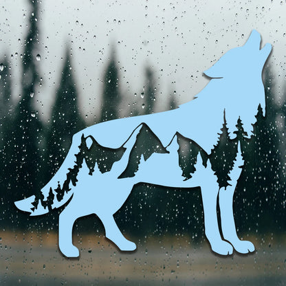 Wolf Car Sticker - 15x13cm PVC Vinyl Waterproof Die-Cut Decal
