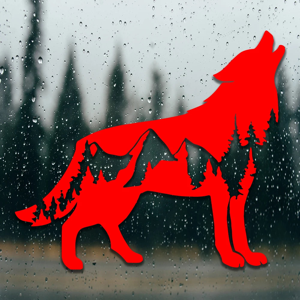 Wolf Car Sticker - 15x13cm PVC Vinyl Waterproof Die-Cut Decal