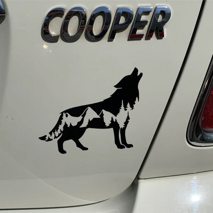Wolf Car Sticker - 15x13cm PVC Vinyl Waterproof Die-Cut Decal