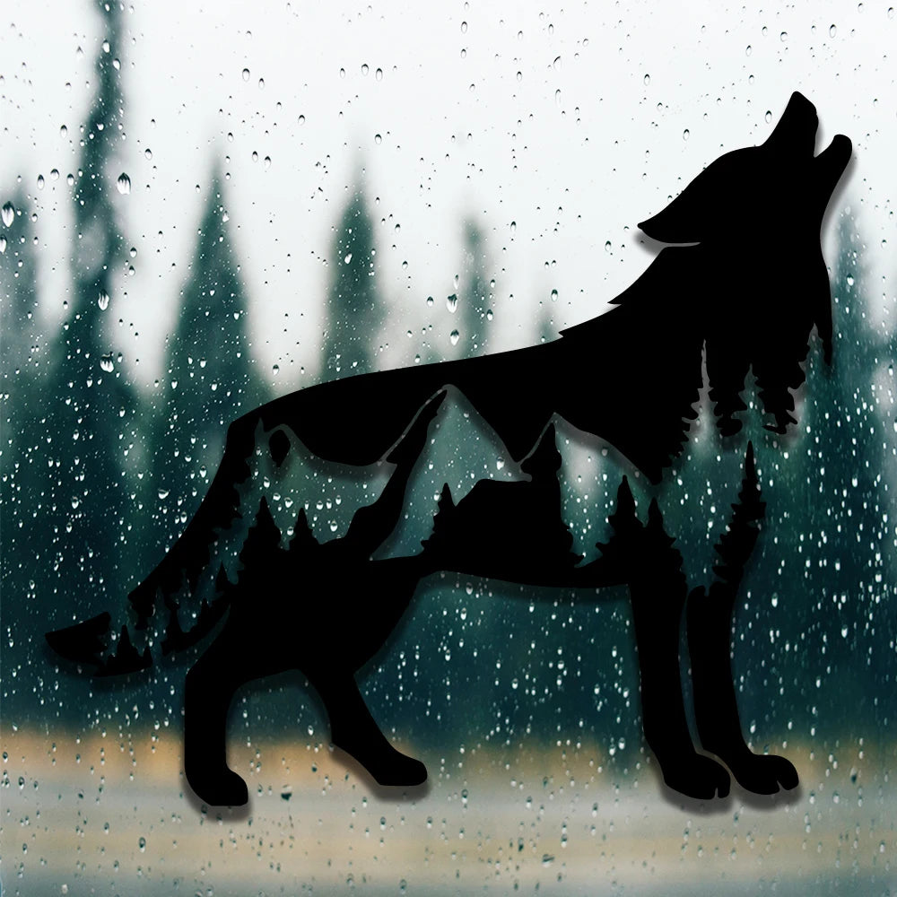 Wolf Car Sticker - 15x13cm PVC Vinyl Waterproof Die-Cut Decal