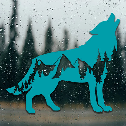 Wolf Car Sticker - 15x13cm PVC Vinyl Waterproof Die-Cut Decal