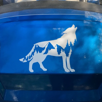 Wolf Car Sticker - 15x13cm PVC Vinyl Waterproof Die-Cut Decal