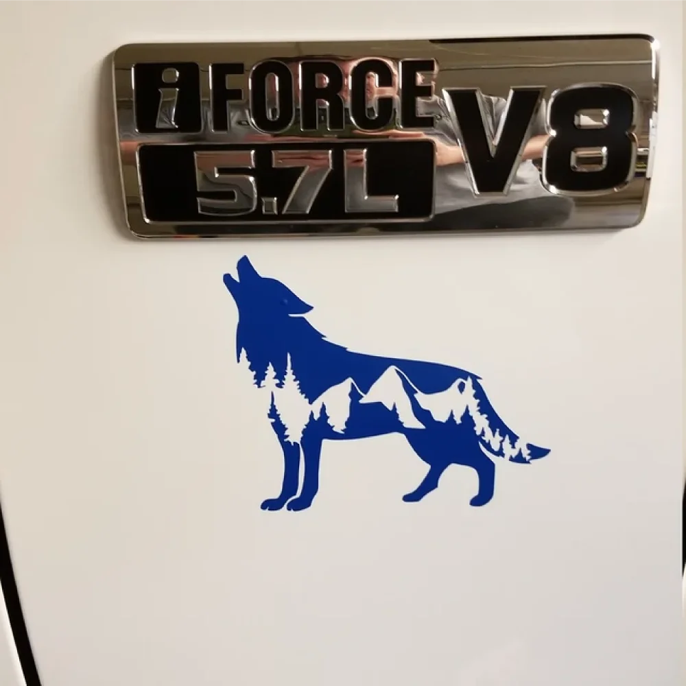 Wolf Car Sticker - 15x13cm PVC Vinyl Waterproof Die-Cut Decal