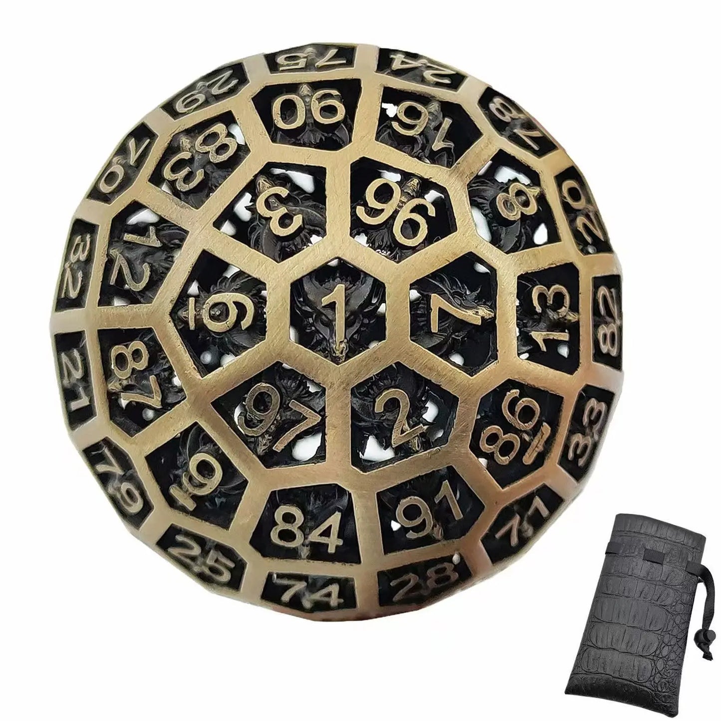 Metal D100 Dice Holder & Tray – Cthulhu DnD Design