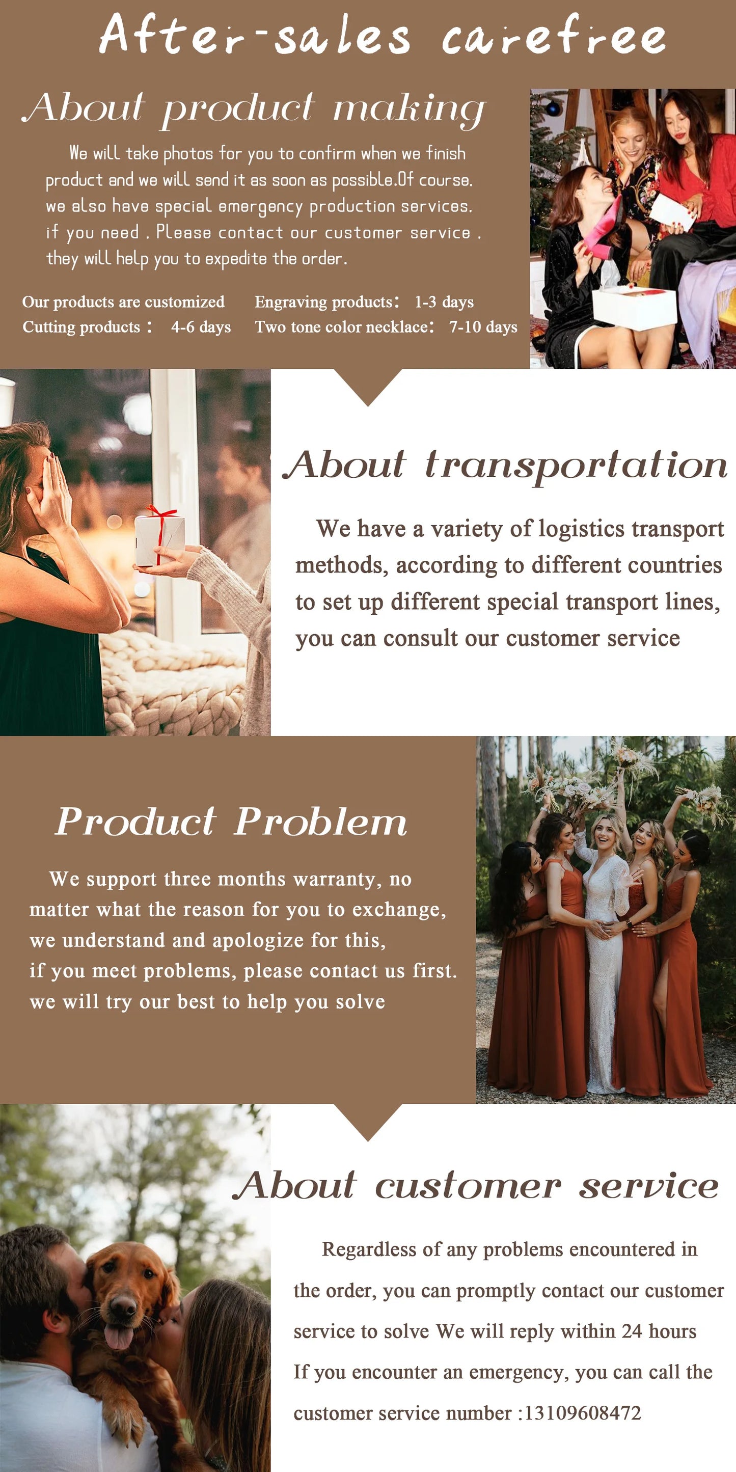 Eternal Rose Box with Custom Envelope Necklace Gift Set