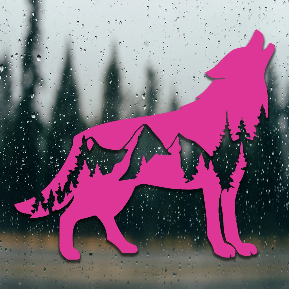 Wolf Car Sticker - 15x13cm PVC Vinyl Waterproof Die-Cut Decal