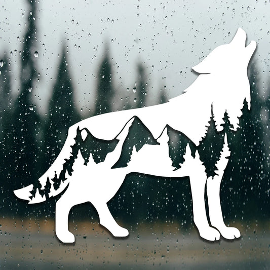 Wolf Car Sticker - 15x13cm PVC Vinyl Waterproof Die-Cut Decal