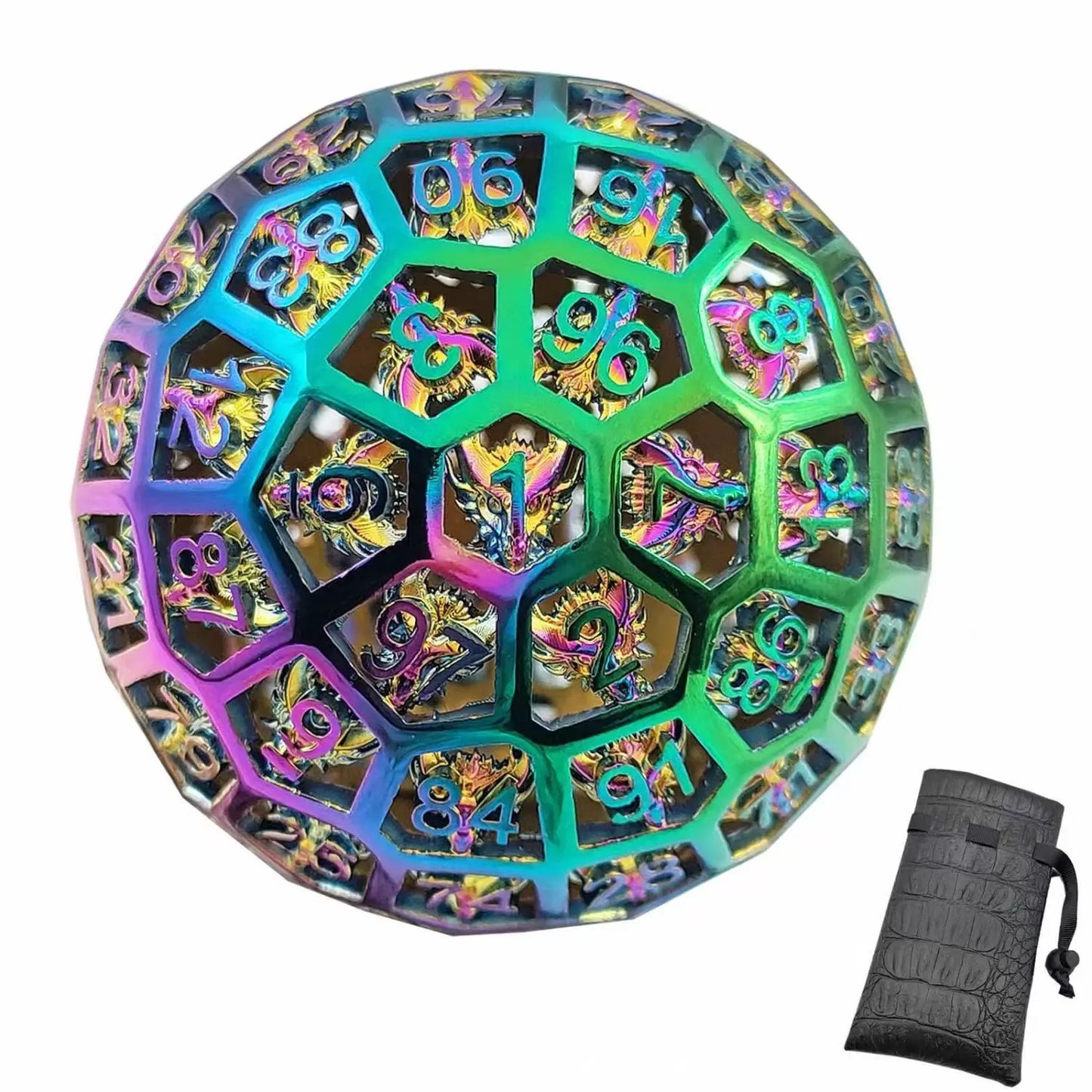 Metal D100 Dice Holder & Tray – Cthulhu DnD Design