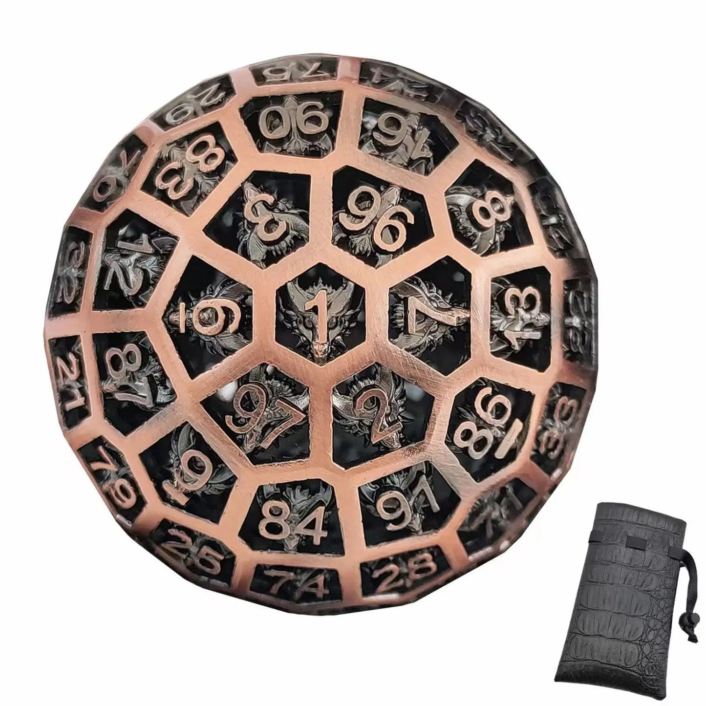 Metal D100 Dice Holder & Tray – Cthulhu DnD Design