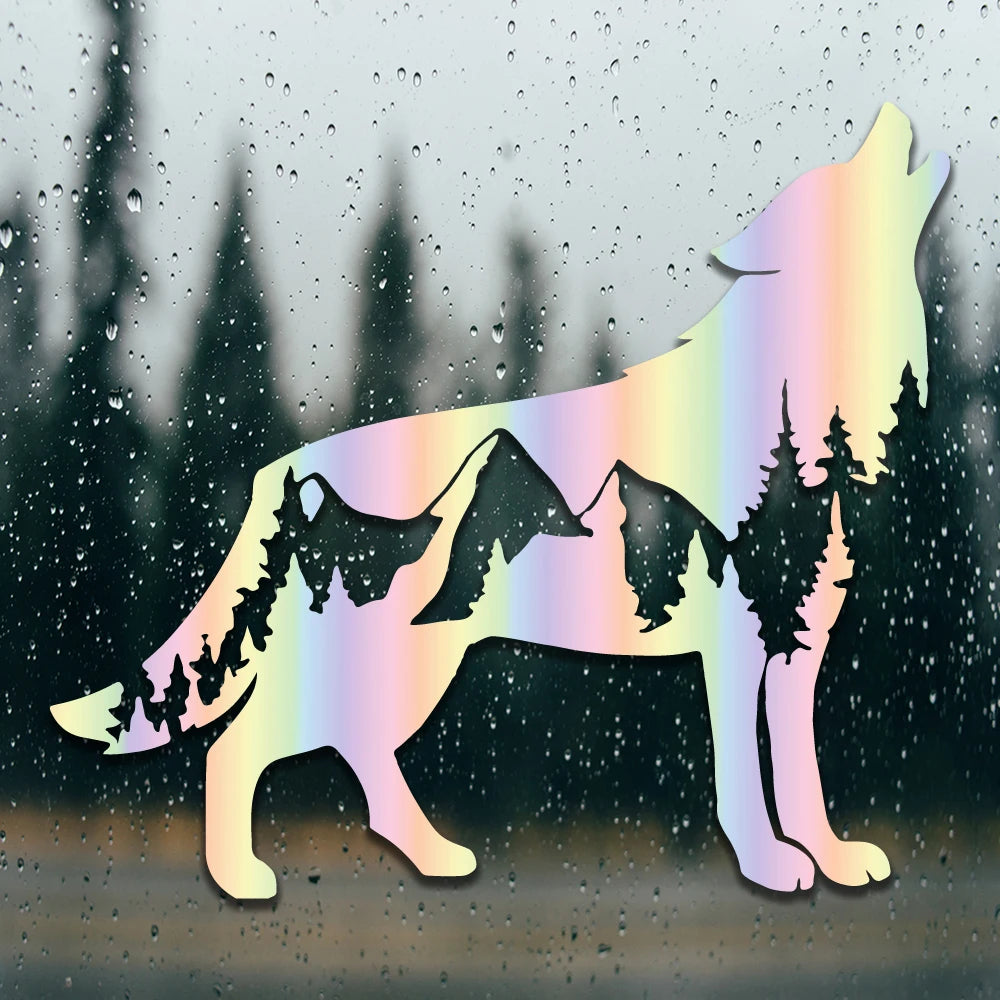 Wolf Car Sticker - 15x13cm PVC Vinyl Waterproof Die-Cut Decal