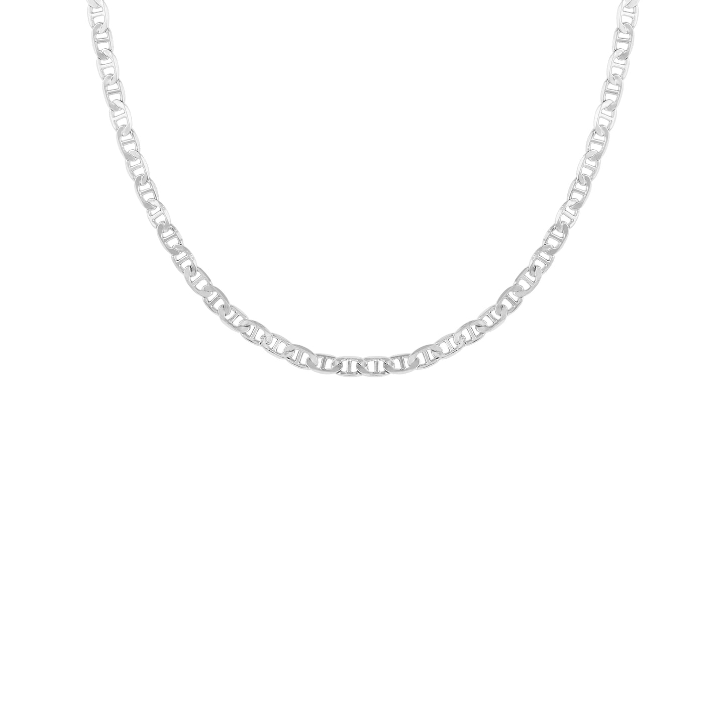 18K Gold Plated Link Chain Necklace - Brass