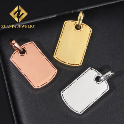925 Sterling Silver Iced Out Moissanite Hip Hop Pendant