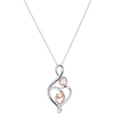 Personalized Initial Heart Necklace - 925 Sterling Silver