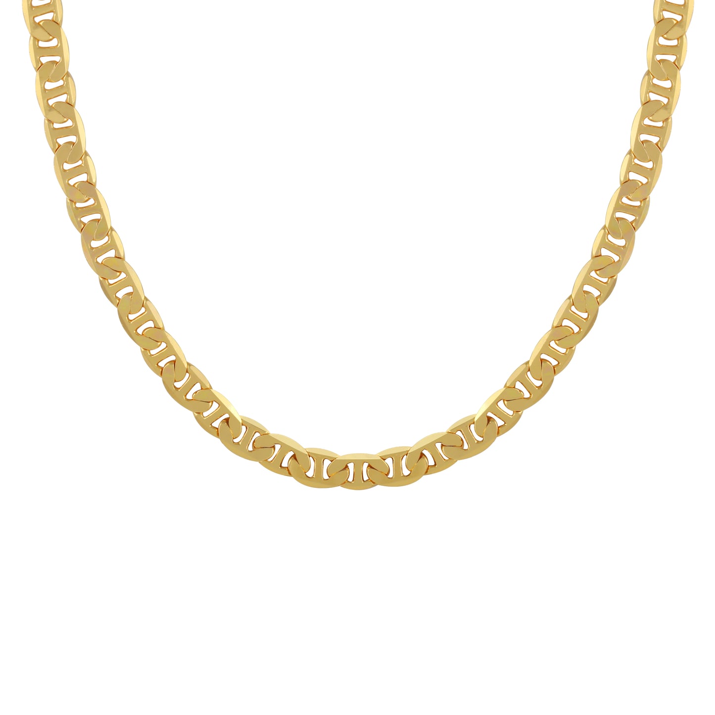 18K Gold Plated Link Chain Necklace - Brass