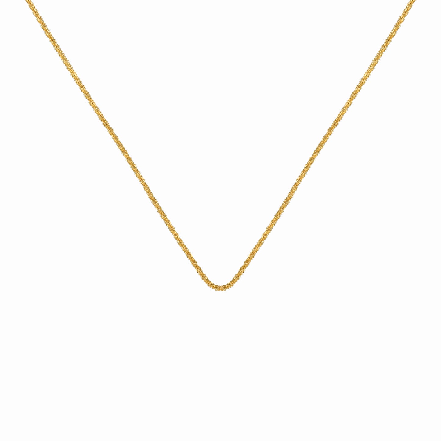 18K Gold Plated Link Chain Necklace - Brass