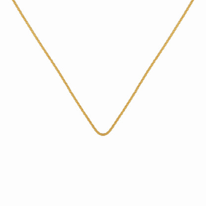 18K Gold Plated Link Chain Necklace - Brass