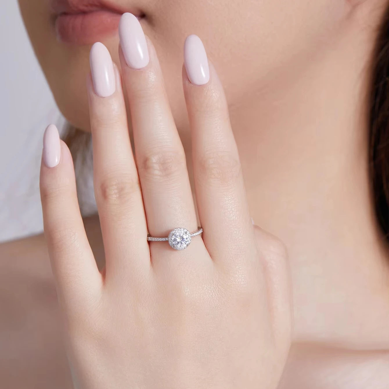 Moissanite Ring - 925 Sterling Silver