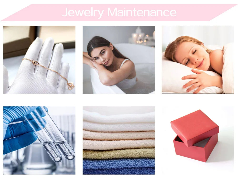 Crystal Heart Stud Earrings - Stainless Steel with Zircon