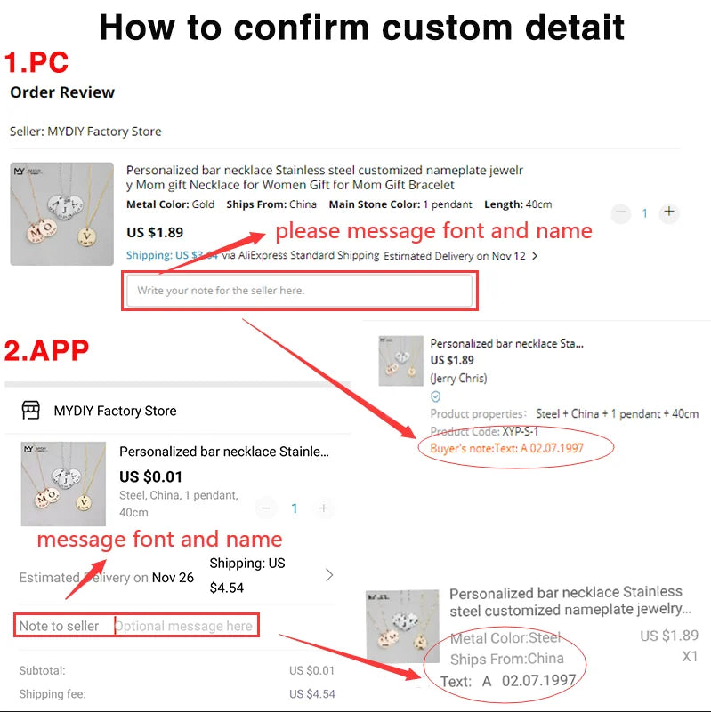 Eternal Rose Box with Custom Envelope Necklace Gift Set