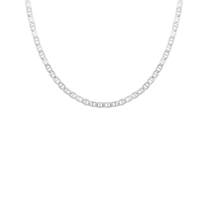 18K Gold Plated Link Chain Necklace - Brass