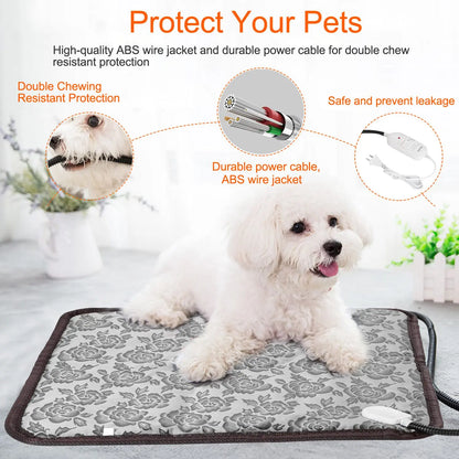 Pet Heating Pad - Waterproof, Adjustable Temperature
