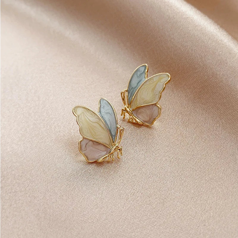 Pink Bow Pearl Earrings