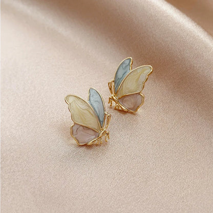 Pink Bow Pearl Earrings