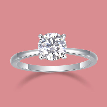 1CT Moissanite Ring - 925 Sterling Silver