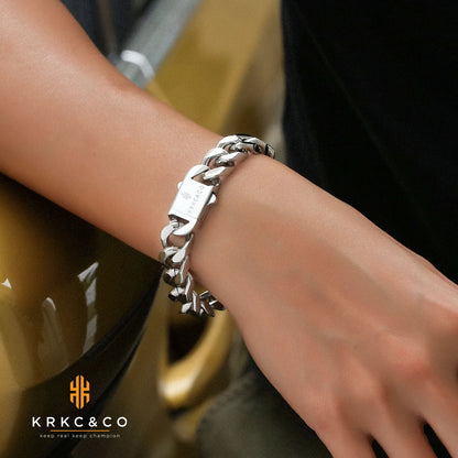 14mm 18K Gold Plated Cuban Chain Necklace for Men