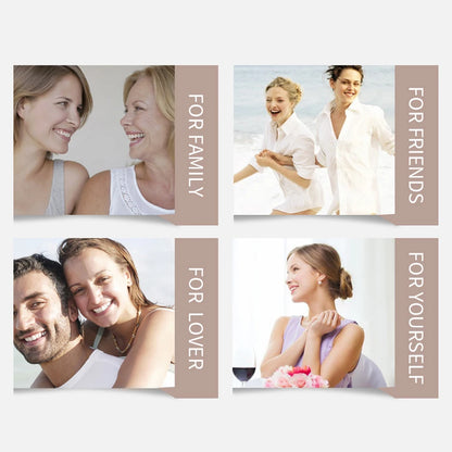 Eternal Rose Box with Custom Heart Name Necklace