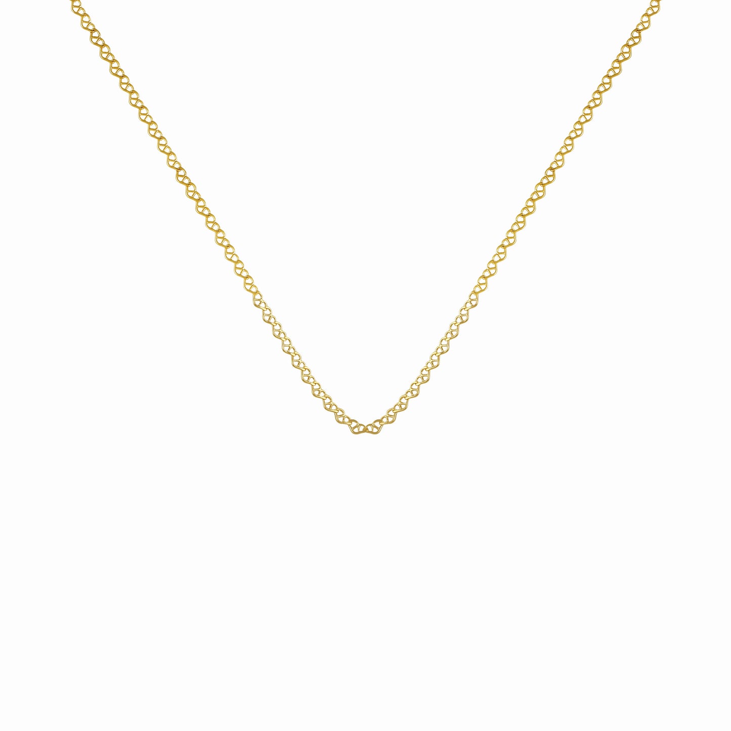 Classic Collarbone Chain Necklace - 18K Gold Plated Brass