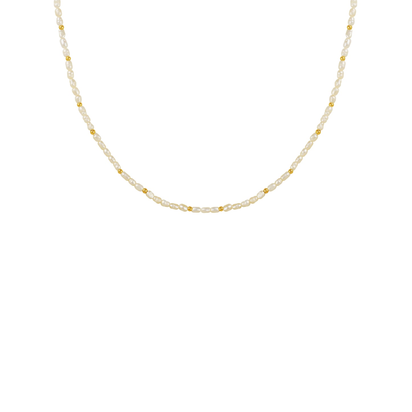 Classic Collarbone Chain Necklace - 18K Gold Plated Brass