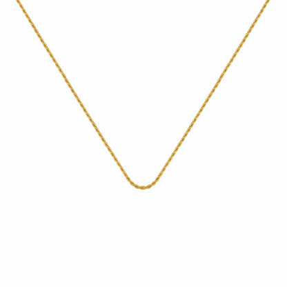 Classic Collarbone Chain Necklace - 18K Gold Plated Brass