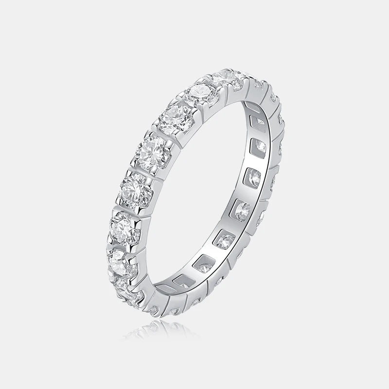 Moissanite Ring - 925 Sterling Silver